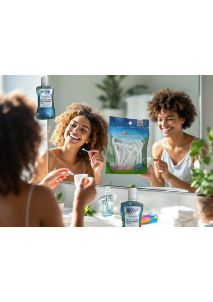 Diş Ipi Kürdanlı 30 Ad+ Ağız Bakım Suyu 500 ml Cool Mint indirimleri