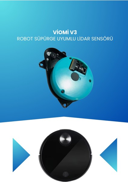 Viomi V3 Robot Süpürge Uyumlu Lidar Sensörü V-RVCLM26B