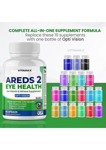 Areds 2 Health Eye Health Opti Vision 19 In 1 60 Kapsül fiyatları