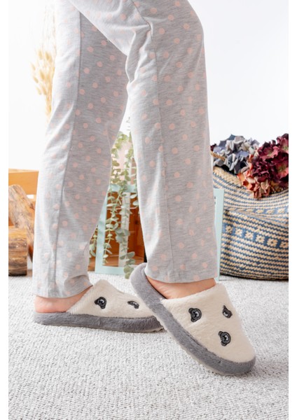 Pofuduk Figürlü Panduf Kadın Ev Teliği Ses Yapmaz Hafif Yumuşak Taban modelleri