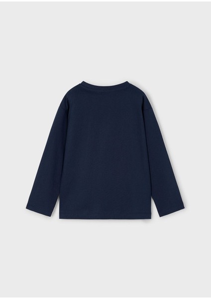 Erkek Çocuk 2 Li Uzun Kollu T-Shirt Set 4091 Lacivert indirimleri