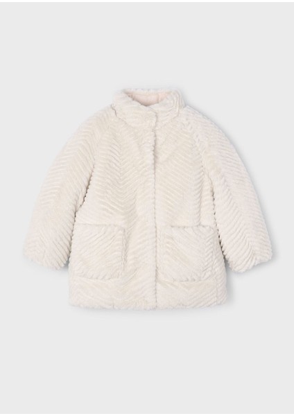 Kız Çocuk Yumuşak Doku Kürk Manto Bej 4441 fiyatları