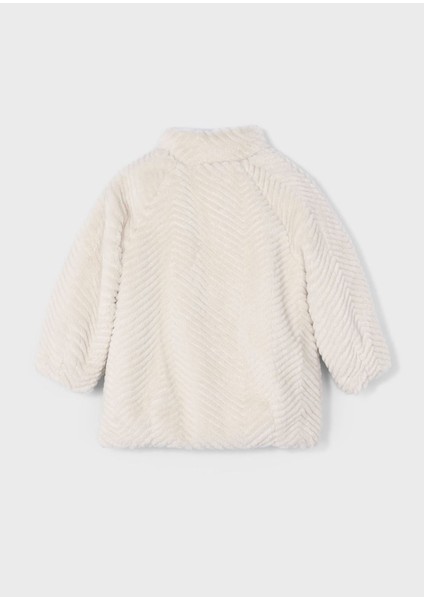 Kız Çocuk Yumuşak Doku Kürk Manto Bej 4441 modelleri