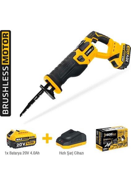 Akülü Tilki Kuyruğu Seti 185 mm 1*4.0 Ah (Kömürsüz Motor)