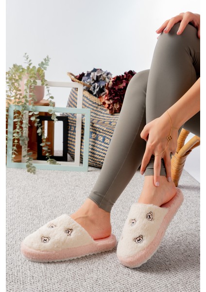 Pofuduk Figürlü Panduf Kadın Ev Teliği Ses Yapmaz Hafif Yumuşak Taban fiyatları