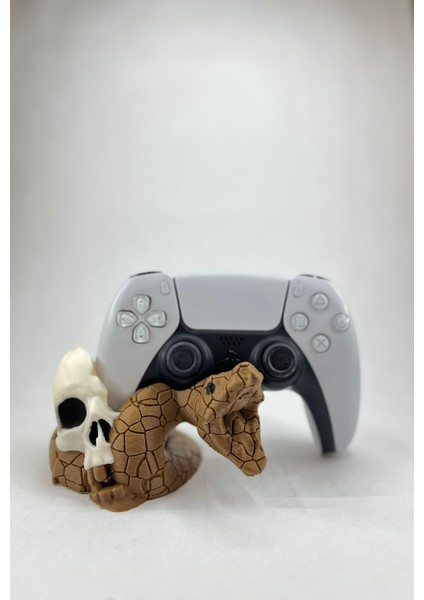 Dekoratif Yılan ve Kafatası Figürlü Ps4 Kol Tutucu