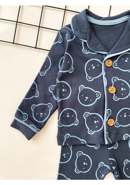 Dolaşkids Ayıcık Desenli %100 Pamuk Bebek Pijama Takımı fiyatları