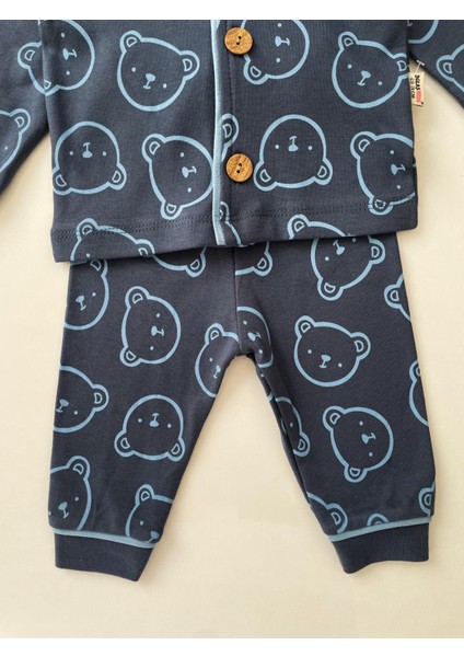 Dolaşkids Ayıcık Desenli %100 Pamuk Bebek Pijama Takımı modelleri