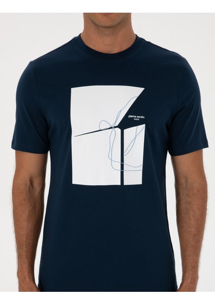 Erkek Lacivert Regular Fit Tişört 50302576-VR033