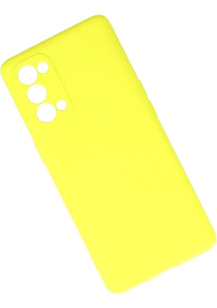 Newface Oppo Reno 5 Pro Kılıf First Silikon - Sarı modelleri