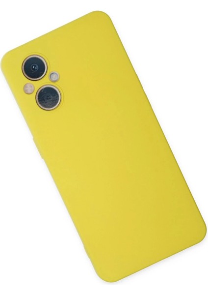Newface Oppo Reno 7 Lite Kılıf Nano Içi Kadife Silikon - Sarı fiyatları