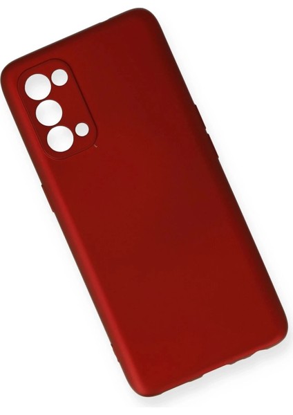 Newface Oppo Reno 5 Kılıf First Silikon - Bordo modelleri