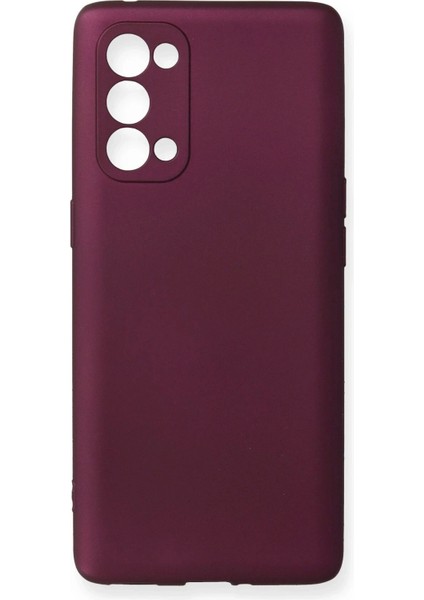 Newface Oppo Reno 5 Pro Kılıf First Silikon - Mürdüm