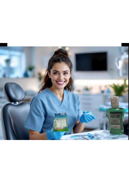 Ağız Bakım Suyu 500 ml Haffif Tat + 30 Ad Diş Ipi Kürdanlı fiyatları
