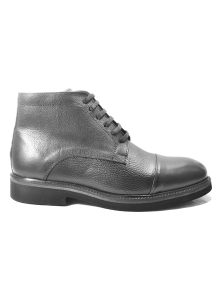 B-926 Hakiki Deri Siyah Fermuarlı Postal Erkek Bot