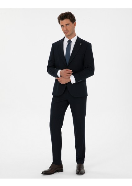 Erkek Lacivert Ex. Slim Fit Takım Elbise 50305683-VR033