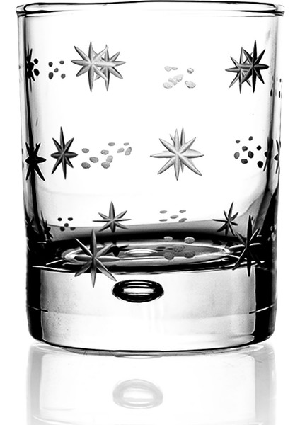 Bubble 6lı Viski Bardağı 240cc Sema Desenli