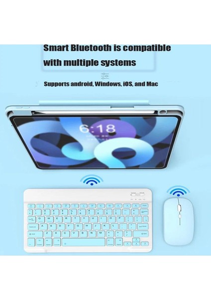 iPad Pro 11 3.nesil Uyumlu Kablosuz Bluetooth Klavye Mouse Set Siyah fırsatları