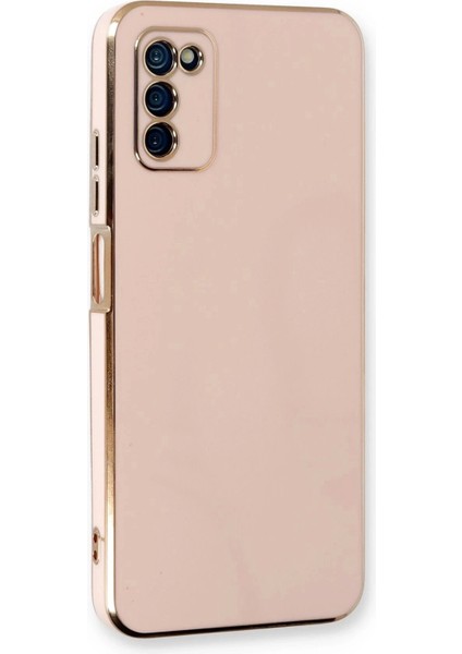 Newface Samsung Galaxy A03S Kılıf Volet Silikon - Pembe