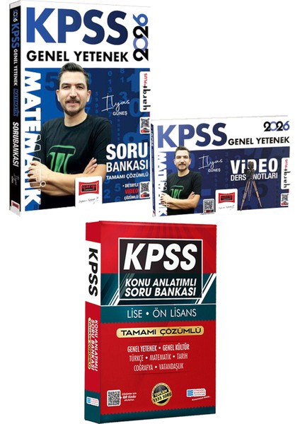 2026 Kpss Matematik Soru Bankası Video Ders Notları - Lise Önlisans Konu Ant. Soru