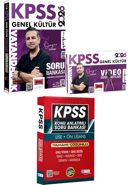 2026 Kpss Vatandaşlık Soru Bankası Video Ders Notları - Lise Önlisans Konu Ant. Soru