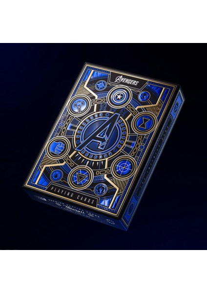 Avengers Blue Mavi Premium Oyun Kağıdı Koleksiyonluk Iskambil Kartları