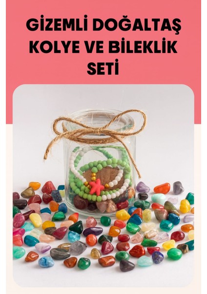 Doğal Taş Sürpriz Takı Kavanozu