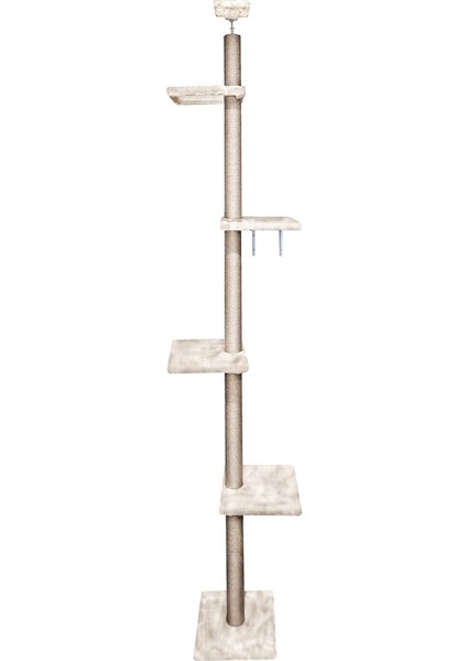 TR2001 Kule Tavan Boyu Kedi Tırmalama Tahtası CAPPUCCINO