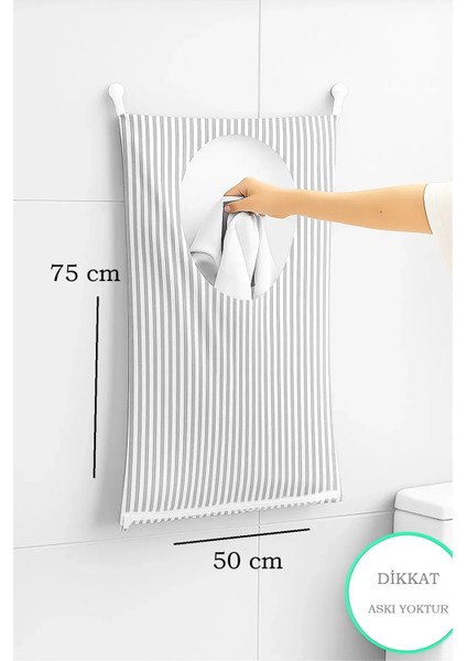 Kapı Arkası ve Duvar Asılabilir Kirli Çamaşır Sepeti – Çizgili Fermuarlı, Oyuncak Çamaşır Organizer fiyatları