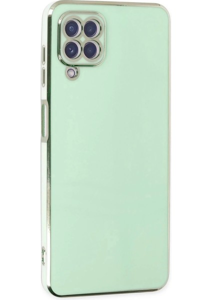 Newface Samsung Galaxy A22 Kılıf Volet Silikon - Açık Yeşil