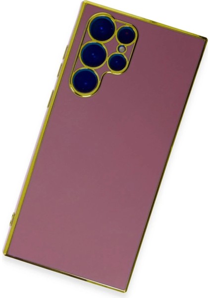 Newface Samsung Galaxy S22 Ultra Kılıf Volet Silikon - Kırmızı modelleri