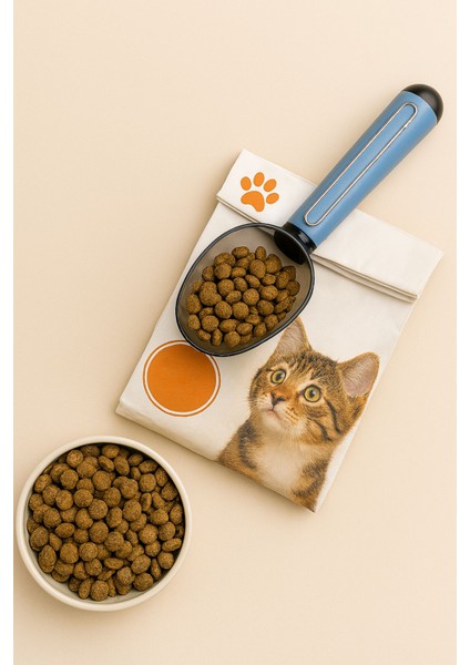 Kedi Köpek Mama Küreği Klipsli Ölçekli Mama Kaşığı Casapetra fiyatları