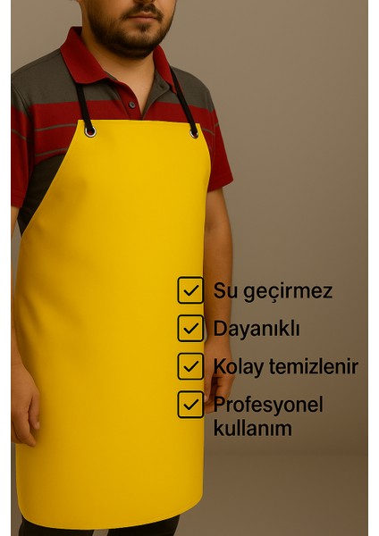 PVC Su Geçirmez Dayanıklı Önlük | Kasap Balıkçı Mermerci Bulaşıkçı Profesyonel Kullanım fırsatları