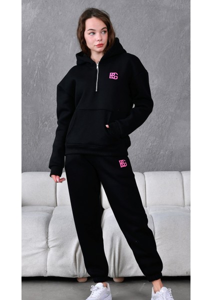 Bg Baskılı Eşofman Takımı 3 Iplik Pamuk Sportswear fiyatları