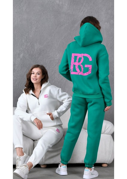 Bg Baskılı Eşofman Takımı 3 Iplik Pamuk Sportswear fiyatları