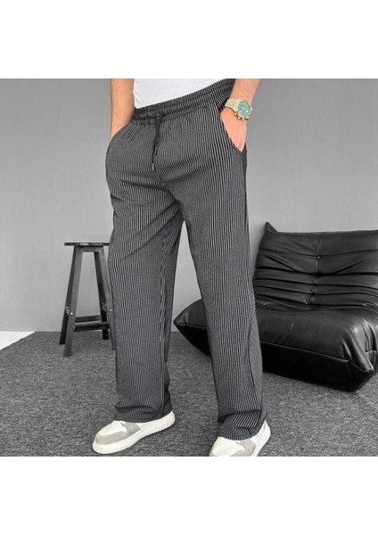 U Yolu Çizgili Cepli Pantalon Iyah modelleri