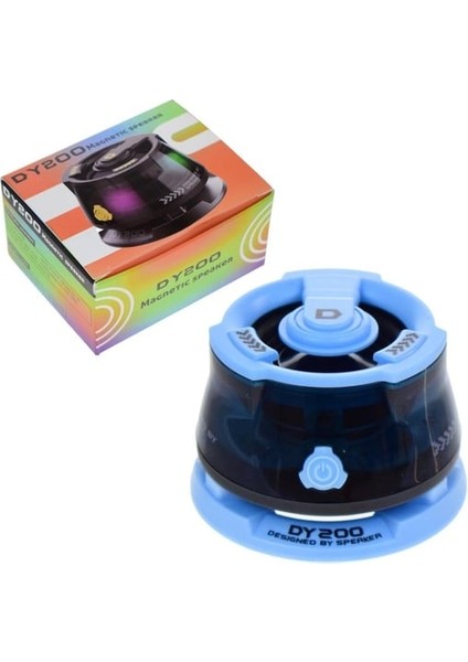 DY200 Açık Hava Manyetik Bluetooth Hoparlör Kablosuz Taşınabilir Mini Seyahat Stereo Hoparlör Rgb Renkli Işık ve Telefon Tutucu fiyatları