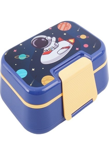 Yeni Nesil Çocuk Beslenme Kutusu Iki Katlı - Bölmeli Lunch Box - 1030 Ml. (Plastik Pp5 Malzeme)