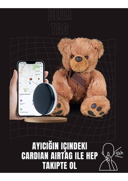 Peluş Ayıcık Görünümlü Gps Çocuk Takip Cihazı-Ios Uyumlu fiyatları