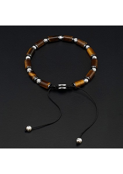 Doğal Taş Gümüş Bileklik, Kaplan Gözü ve Hematit Bileklik, Erkek Bileklik, Kadın Bileklik, Makrome Bileklik modelleri