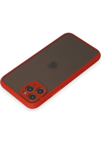 Newface iPhone 11 Pro Kılıf Montreal Silikon Kapak - Kırmızı modelleri