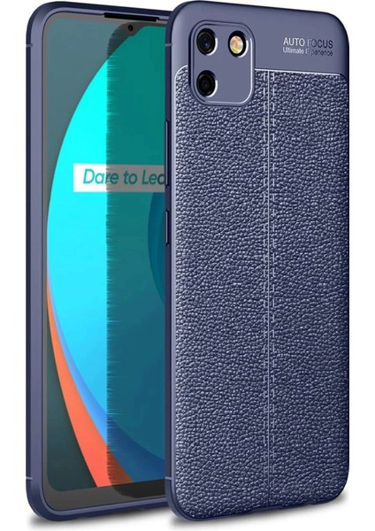 Newface Realme C11 2021 Kılıf Auto Focus Kapak - Lacivert