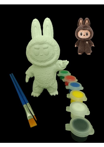 Labubu Karakteri 3D Figür Boyama Seti