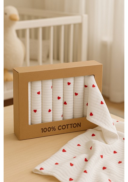 Bebek Ağız Mendili %100 Pamuk Raporlu Penye