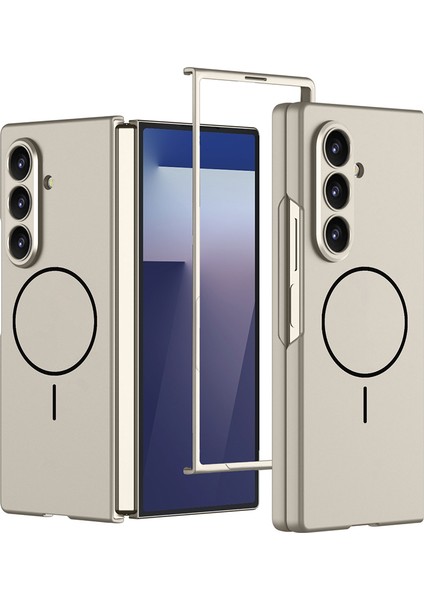 Nova Global Galaxy Z Fold 7 Kılıf Wireless Şarj Özellikli Zore Kıpta M-Safe Kapak