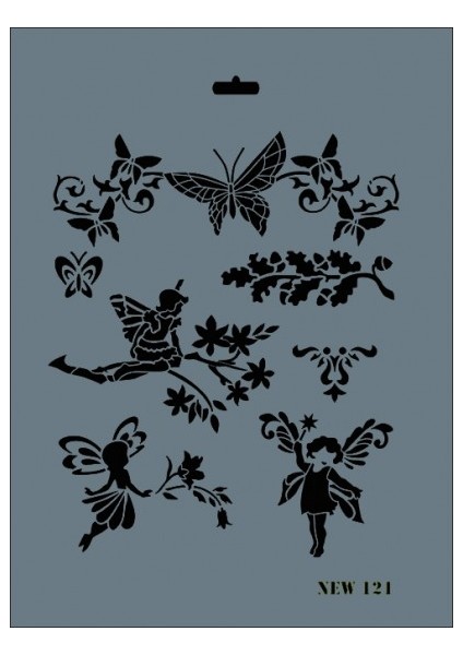 New 121 Stencil 25X35 cm
