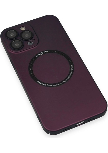 Newface iPhone 13 Pro Kılıf Jack Magneticsafe Lens Silikon - Mürdüm indirimleri