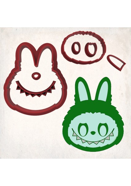 Labubu Detay Kurabiye Kalıp Seti 7’li