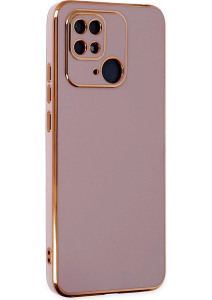 Newface Xiaomi Redmi 10C Kılıf Volet Silikon - Mor