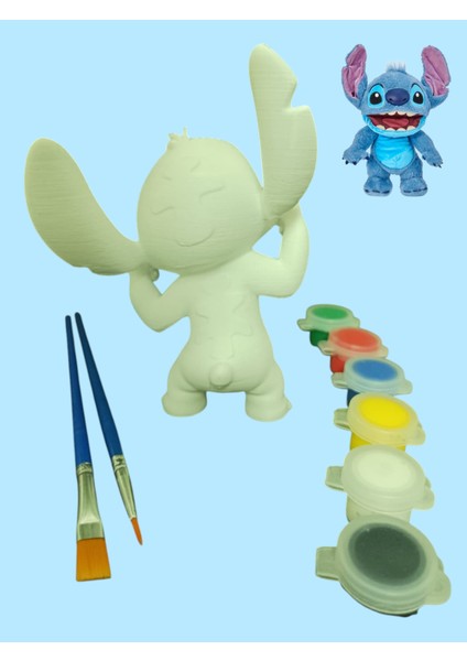 Stitch Karakteri 3D Figür Boyama Seti modelleri